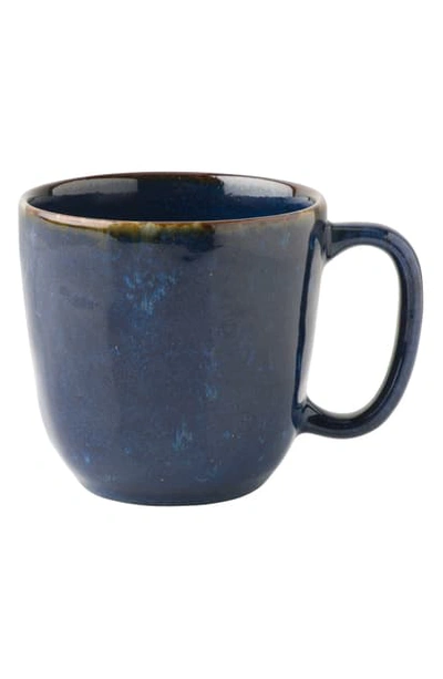 Shop Juliska Puro Cobalt Ceramic Mug In Dappled Cobalt