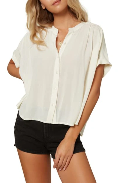 Shop O'neill Shelly Woven Blouse In Winter White