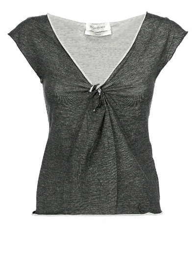 Pre-owned Saint Laurent Top In Anthracite