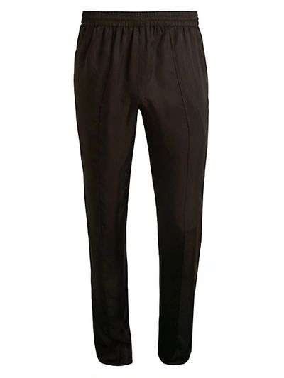Shop Helmut Lang Lounge Trousers In Chocolate
