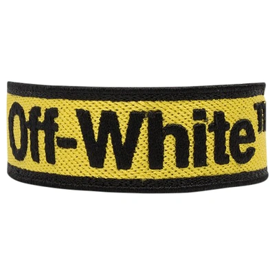 Pre-owned Off-white Knot Bracelet Yellow/black