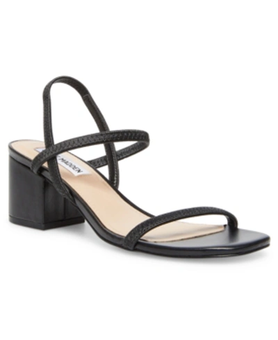 Shop Steve Madden Women's Inessa Block-heel Dress Sandals In Black