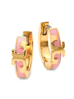 tory burch miller huggie hoop earrings