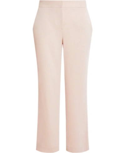Shop Bcbgmaxazria Slim-leg Pants In Bare Pink
