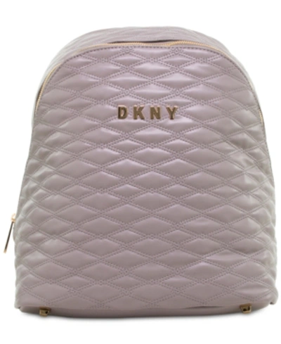 Shop Dkny Closeout!  Allure 14" Quilted Backpack, Created For Macy's In Clay