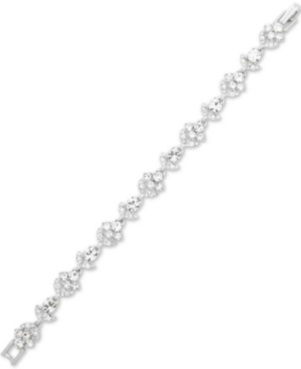 Givenchy Crystal Flex Bracelet In Silver | ModeSens