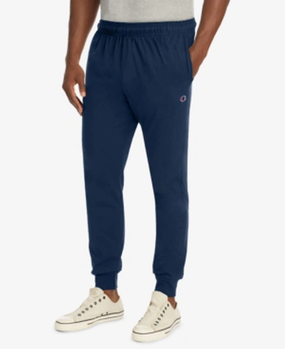 Shop Champion Men's Jersey Joggers In Navy