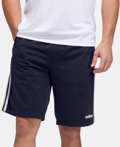 Shop Adidas Originals Adidas Men's Essentials 3-stripes Tricot Shorts In Legend Ink/white