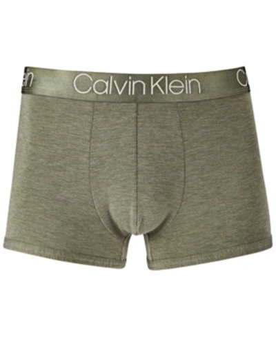 Shop Calvin Klein Men's Ultra-soft Modal Trunks In Huntsman Heather