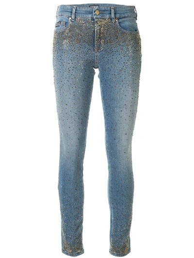 Shop Versace Jeans Couture Skinny Fit Jeans In Blue