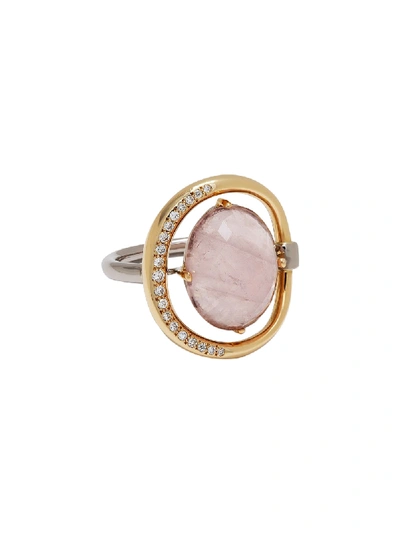 Shop Charlotte Chesnais 18kt Gold Pink Gemstone Ring