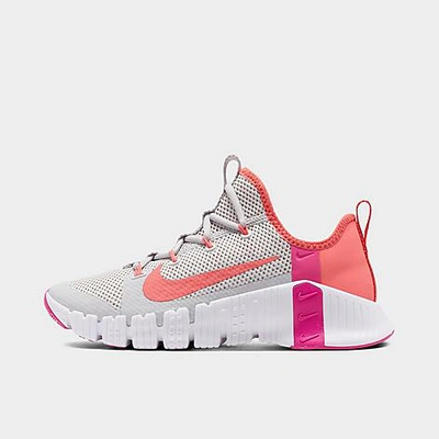 Shop Nike Women's Free Metcon 3 Training Shoes In Vast Grey/magic Ember/white/fire Pink