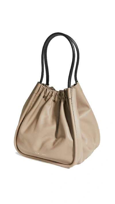 Shop Proenza Schouler Xl Ruched Tote Light Taupe