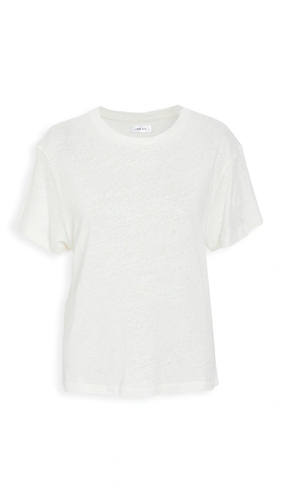 Shop Anine Bing Harper Tee In Cream