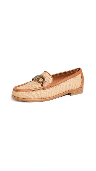 Shop Ferragamo Rolo T Loafers In Beechwood