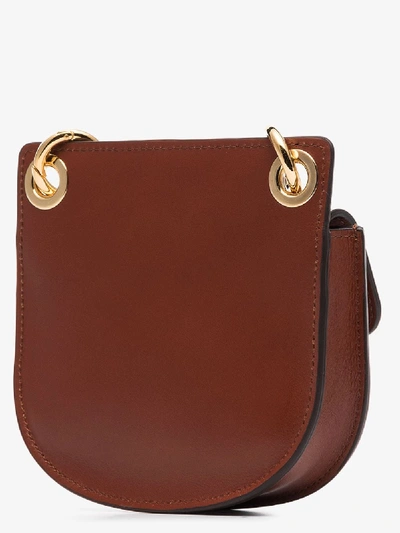 Shop Chloé Brown Tess Leather Mini Bag