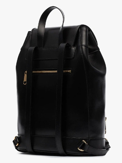 Shop Gucci Black Horsebit Leather Backpack