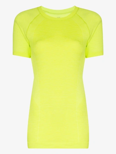 Shop Sweaty Betty Athlete Seamless Workout T-shirt In Yellow