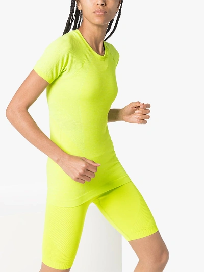 Shop Sweaty Betty Athlete Seamless Workout T-shirt In Yellow