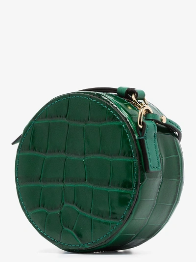 Shop Chloé Green C Round Mock Croc Mini Bag