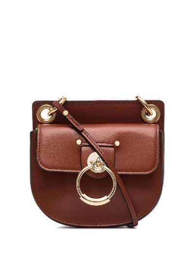 Shop Chloé Tess Mini Bag In Brown