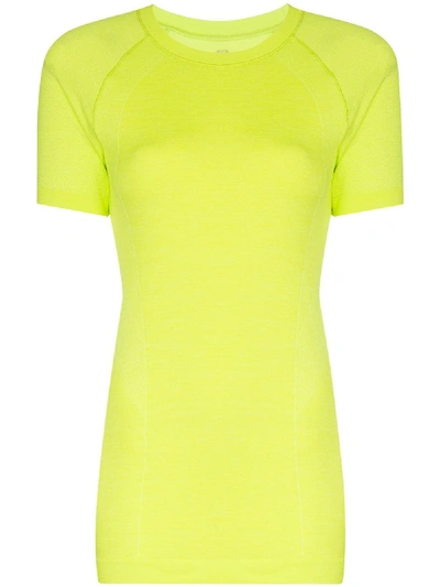 Shop Sweaty Betty Athlete Seamless Workout T-shirt In Yellow