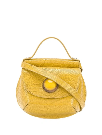 Shop Marni Cyclops Crossbody Bag In Yellow