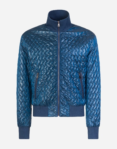 Shop Dolce & Gabbana Quilted Nylon Jacket