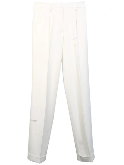 Shop Off-white White Trousers In White No Color