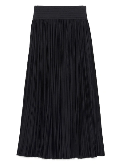 Shop Balmain Skirt In Pa Noir