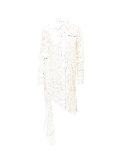 Shop Off-white Dress In Bianco
