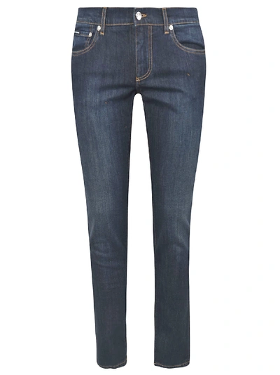 Shop Dolce & Gabbana Skinny Fit Jeans In Blu