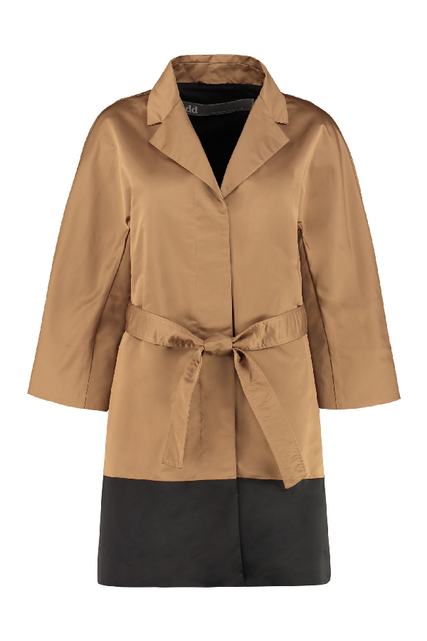 short camel trench coat
