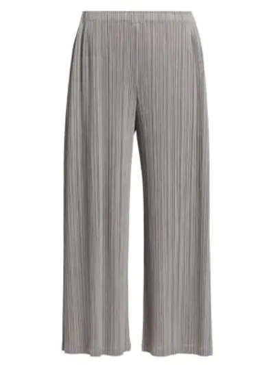 Shop Issey Miyake Monthly Colors July Pants In Middle Gray