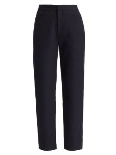 Shop Totême Novara Structured Pants In Black