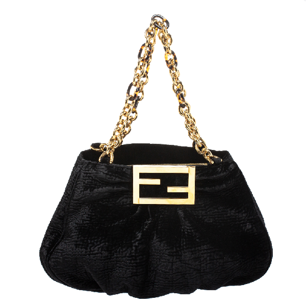 black velvet shoulder bag