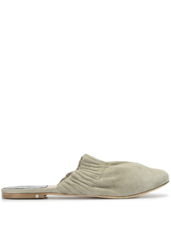 Laurence Dacade Flache Tammy Mules In Green Modesens