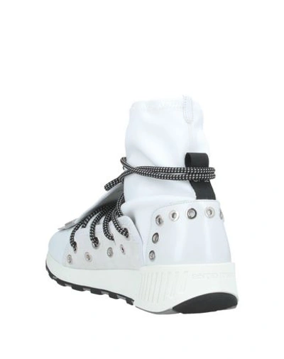 Shop Sergio Rossi Woman Sneakers White Size 5 Soft Leather, Textile Fibers