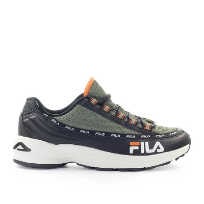 Shop Fila Dragster97 Black Olive Green Sneaker