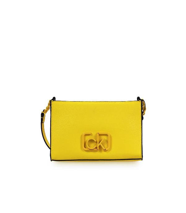 yellow calvin klein purse