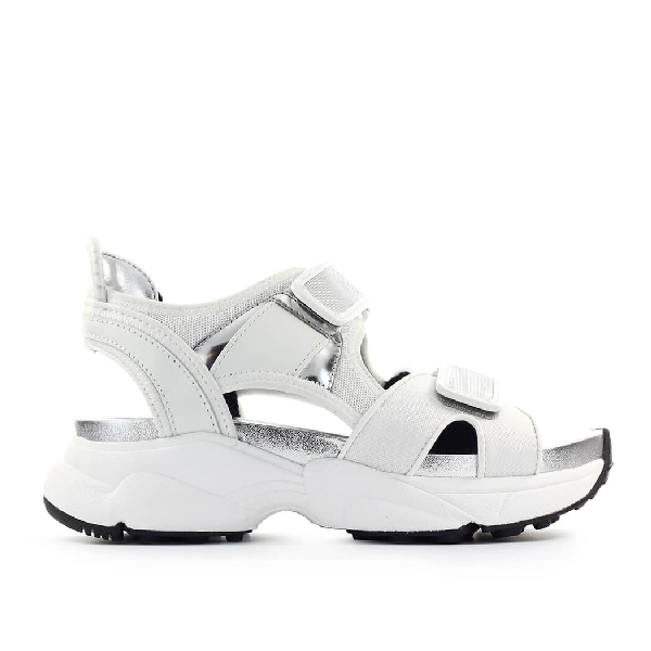 white sport sandals