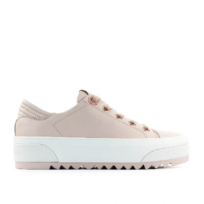 Shop Michael Kors Keegan Lace Up Pink Sneaker