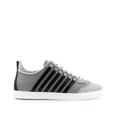 Shop Dsquared2 Low Sole Grey Black Sneaker