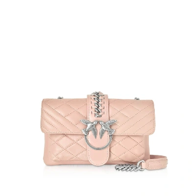 Shop Pinko Soft Mix Light Pink Mini Love Bag