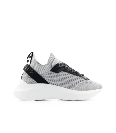 Shop Dsquared2 Speedster Silver Lurex Sneaker