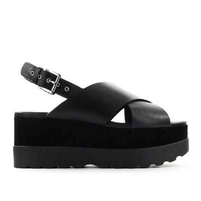 Shop Michael Kors Becker Black Flatform Sandal