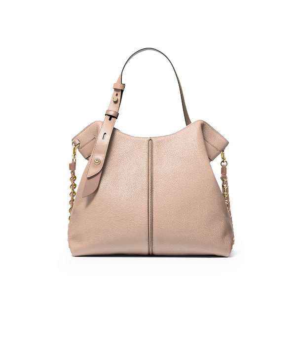michael kors astor pebbled leather shoulder bag