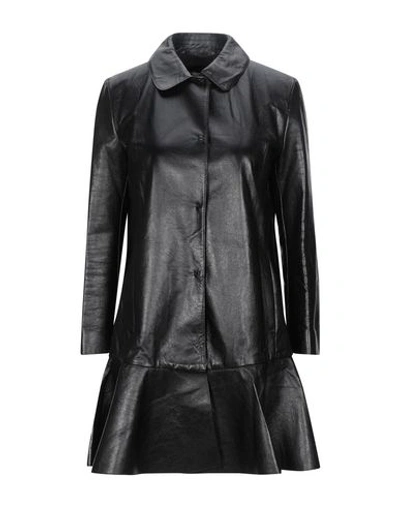 Shop Miu Miu Coats In Black