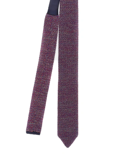 Shop Missoni Jacquard Silk Tie In Multicolour
