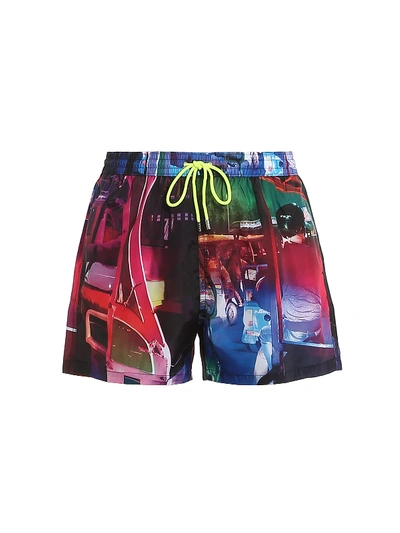 Shop Paul Smith Tuk Tuk Swim Shorts In Multicolour